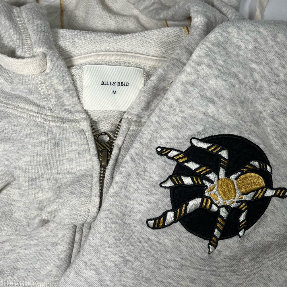 Billy Reid Shindig 11 Tarantula Zip Up Sweatshirt